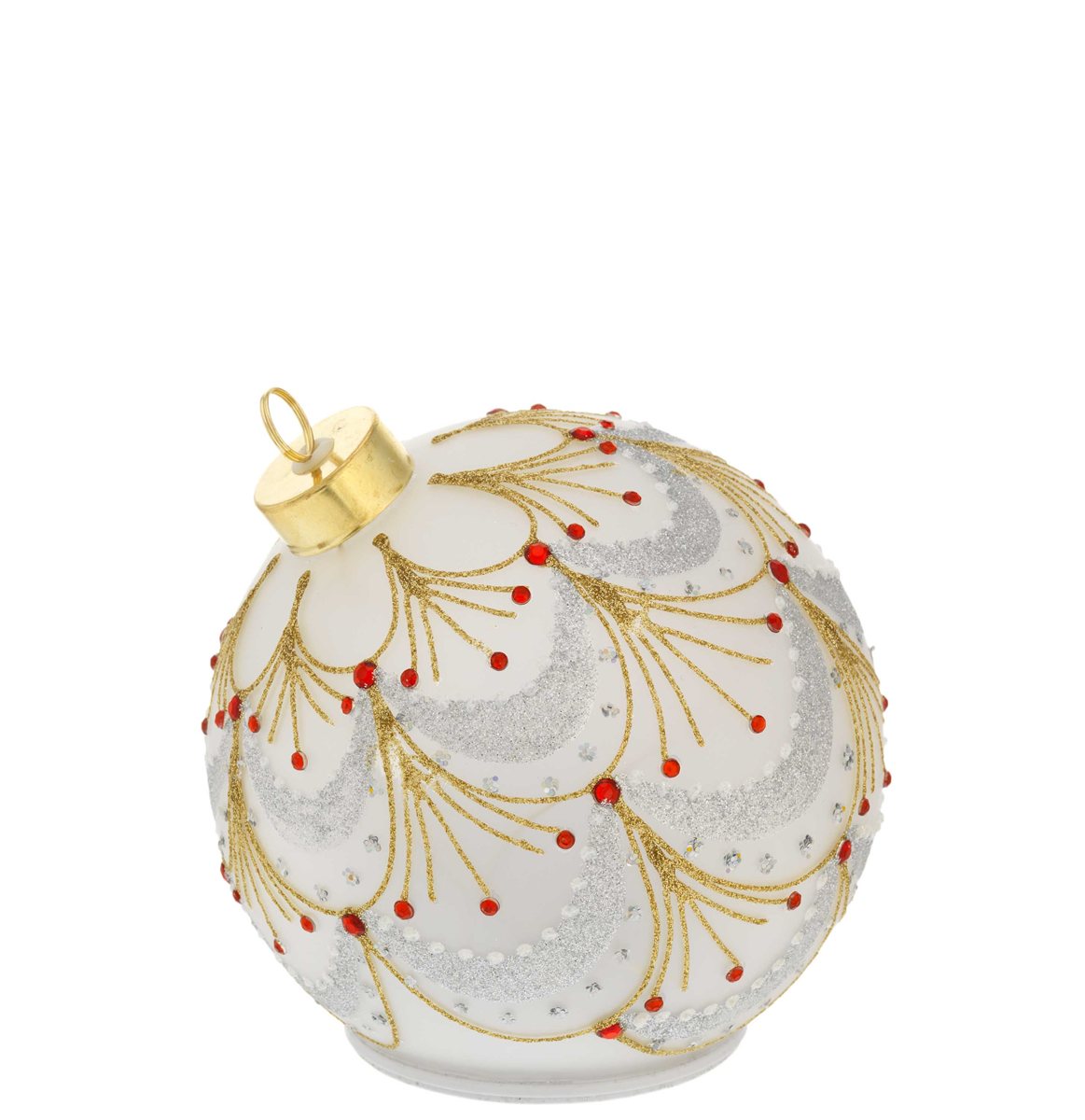Sfera d. 15 girevole con led oro